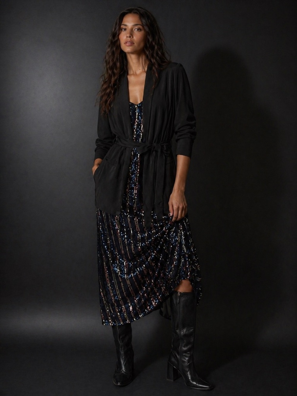 Function & Fringe Edit | Anthropologie Strioe Sequin Midi Dress